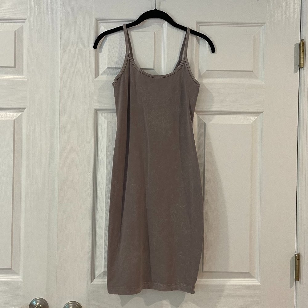 lululemon athletica Taupe Mini Dress built in bra